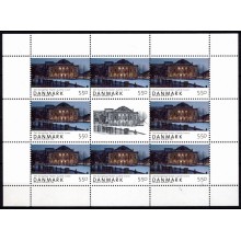 Danmark. Småark nr. 33. Den danske nationalscene. Postsfrisk.